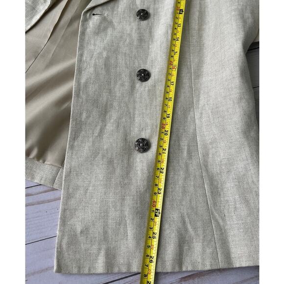 Talbots Irish Linen Blazer & Pants Set - Natural, Size 16 - Picture 11 of 17